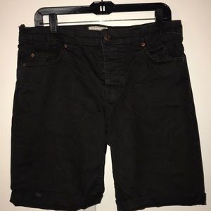 Black jean Shorts